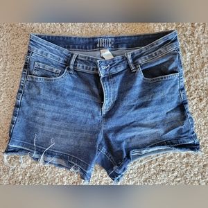 Justice size 16Plus Jean shorts
